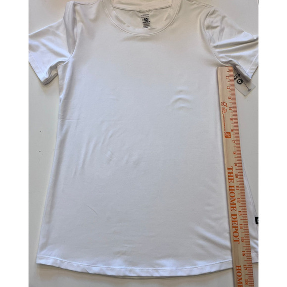 White Anthropologie Mona B Crewneck White Tee Size Large NWT - Picture 4 of 6